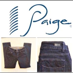 Paige Premium Jeans Straight Leg size 28 Dark Wash